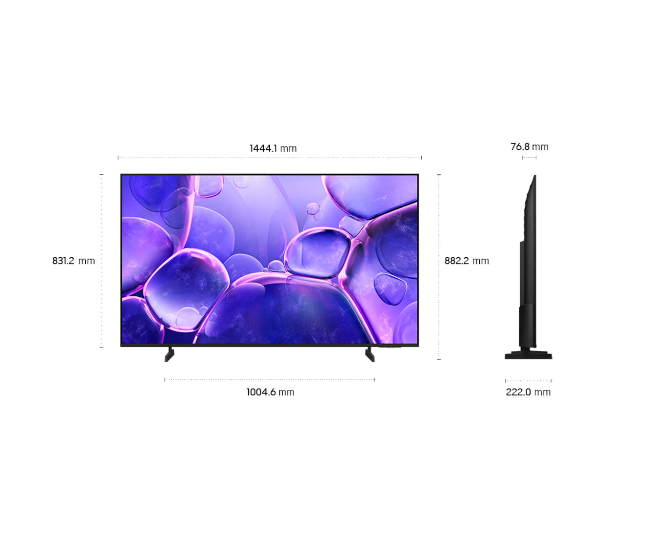 SAMSUNG 65" Crystal UHD U8000F 4K Smart TV (2025) | UA65U8000FKXXM