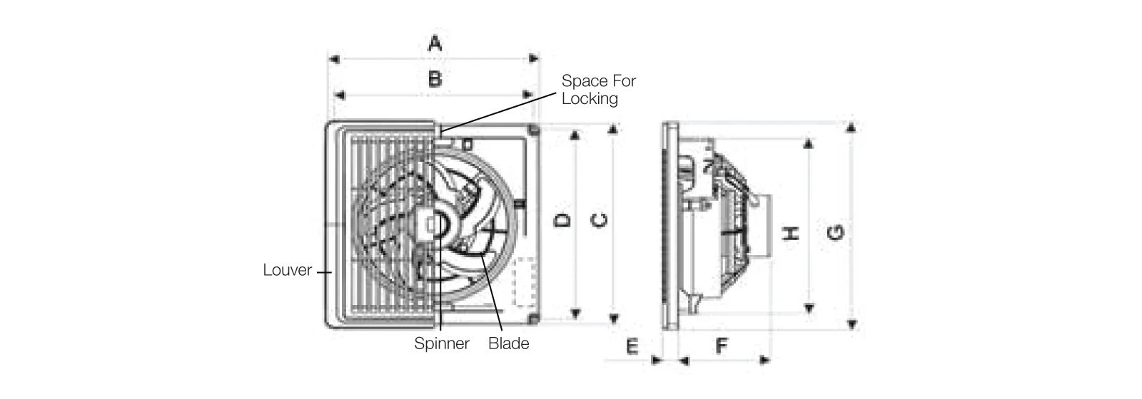 KDK 6" Ceiling Ventilation Fan | 15TGQ