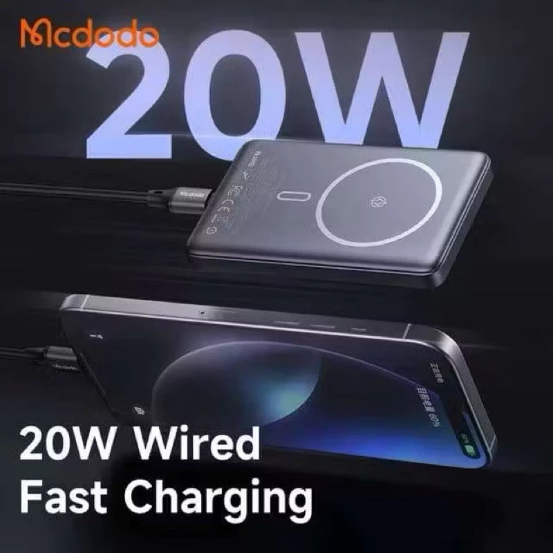 Mcdodo Power Bank Ultra Thin Wireless Black | MC4651