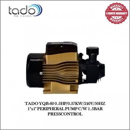 Tado 0.5HP Automatic Booster Pump - YQB-60