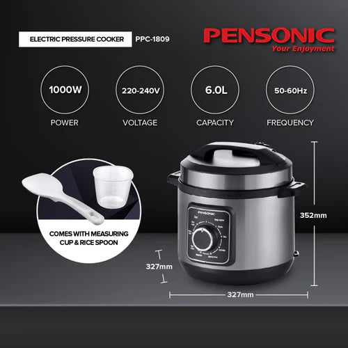 Pensonic 6L Pressure Cooker | PPC-1809