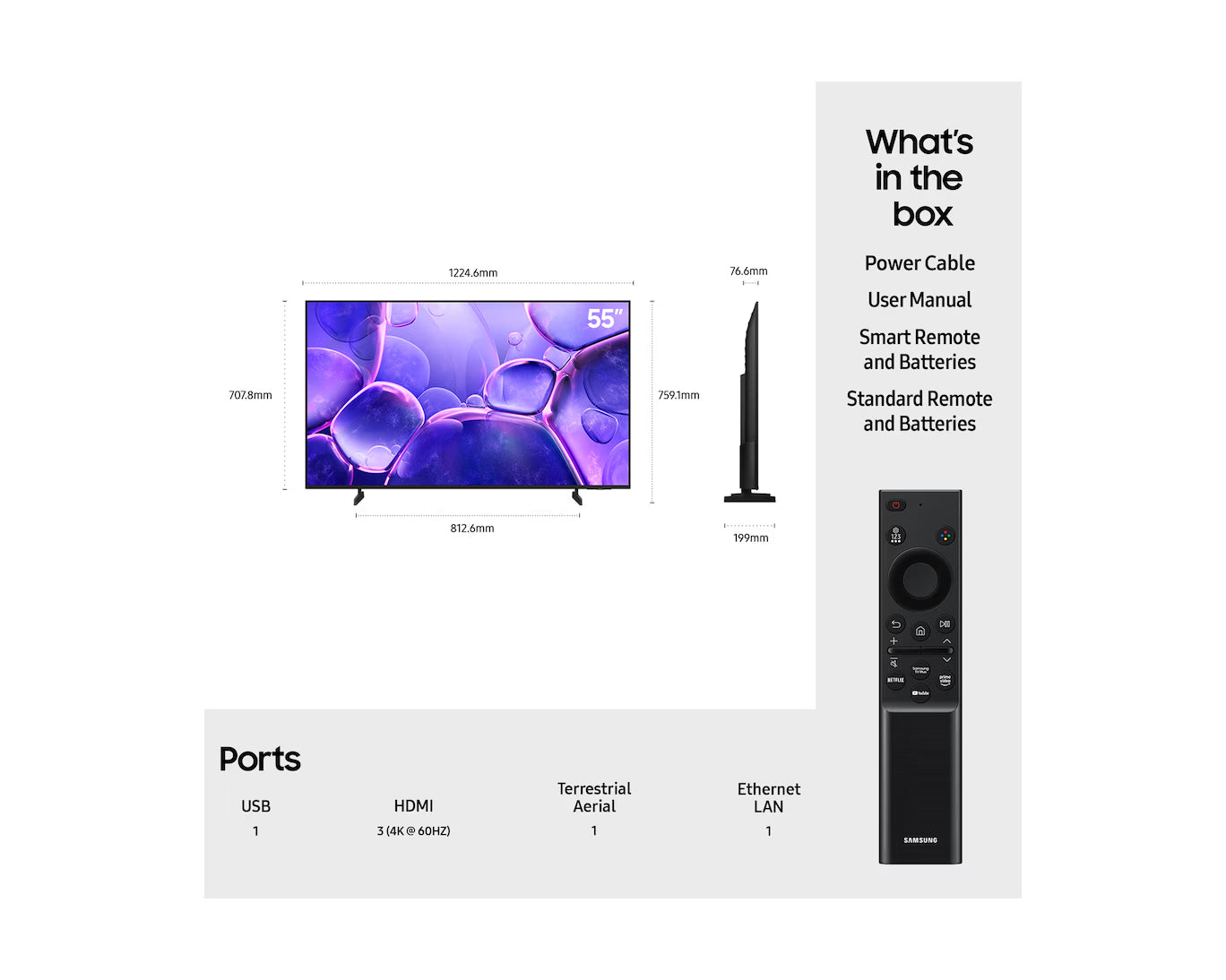 Samsung 55" 4K UHD TV | UA55U8000FKXXM