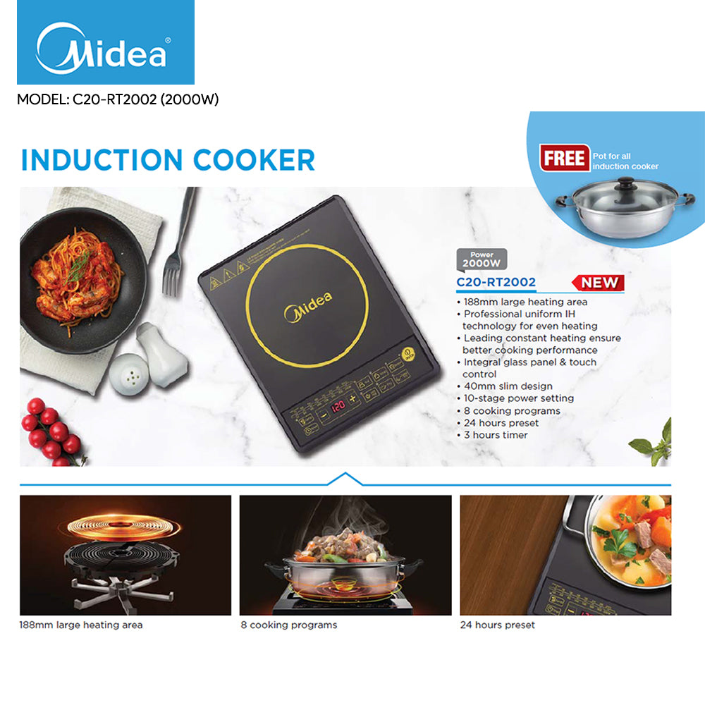 Midea Induction Cooker 2000W - C20-RT2002